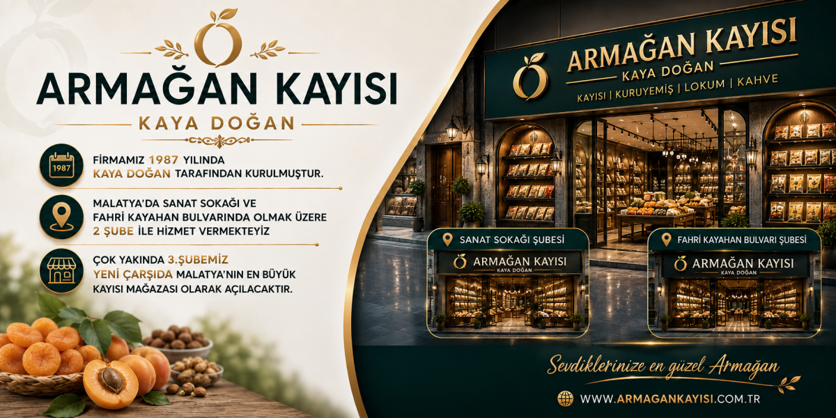 MALATYA’NIN EN BÜYÜK ONLİNE KAYISI MAĞAZASINA HOŞGELDİNİZ